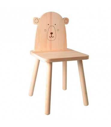 SILLITA OSITO DE MADERA 29x29x57,5 CM ARTEMIO