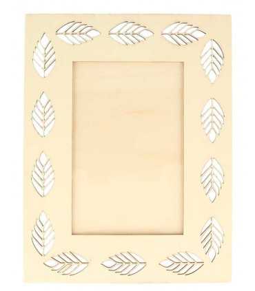 MARCO MADERA NATURAL ARTEMIO DEEP GREEN 17x22 CM