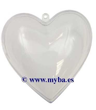 CORAZÓN PLÁSTICO EFCO 2 PIEZAS 8 cm (80 mm) 1 Ud