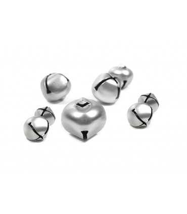 CASCABELES 12 MM COLOR PLATA 20 UNIDADES