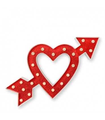 MARQUEE CORAZÓN LUCES MARQUESINA 35 CM