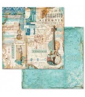 PAPELES SCRAP STAMPERIA 10ud 12x12 MÚSICA