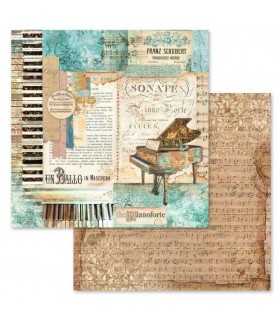 PAPELES SCRAP STAMPERIA 10ud 12x12 MÚSICA