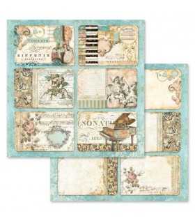 PAPELES SCRAP STAMPERIA 10ud 12x12 MÚSICA