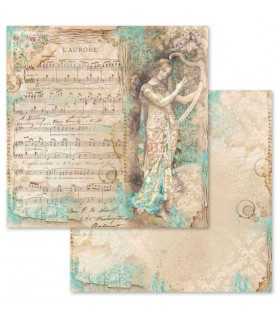 PAPELES SCRAP STAMPERIA 10ud 12x12 MÚSICA
