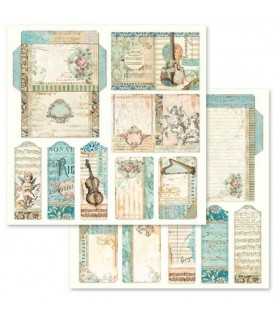 PAPELES SCRAP STAMPERIA 10ud 12x12 MÚSICA