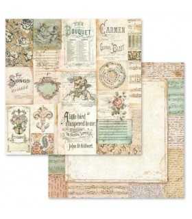 PAPELES SCRAP STAMPERIA 10ud 12x12 MÚSICA