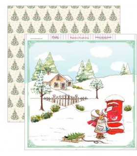 PAPEL SCRAP 30,5x30,5 ME ENCANTA LA NAVIDAD 24 UD