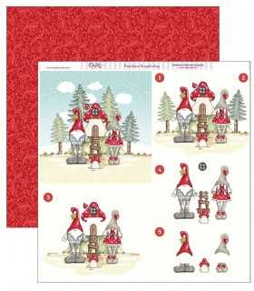 PAPEL SCRAP 30,5x30,5 DAYKA FELIZ NAVIDAD 24 UD