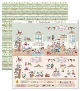 PAPEL SCRAP 30,5x30,5 DAYKA FELIZ NAVIDAD 24 UD