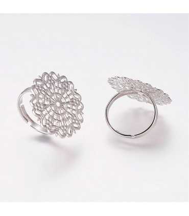 ANILLO AJUSTABLE FILIGRANA 25 MM BANDA 3 MM 1 UD