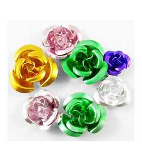 FLORES ALUMINIO MIX TAMAÑOS 6-12 MM 100 UD APROX