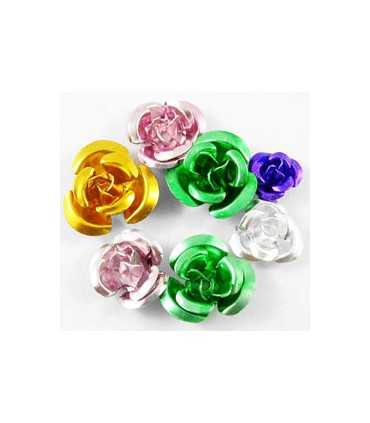 FLORES ALUMINIO MIX TAMAÑOS 6-12 MM 100 UD APROX