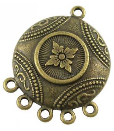 CONECTOR 1:5 BRONCE ANTIGUO 25x31x4 MM 4 UNIDADES