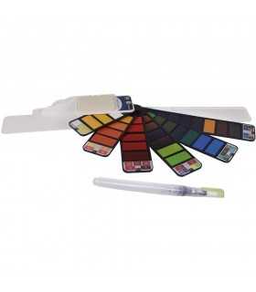 CAJA ACUARELAS ABANICO ARTIS DECOR 33 COLORES