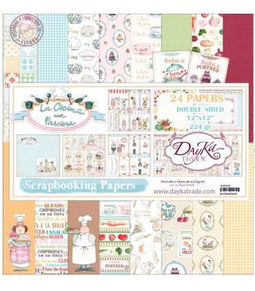 PAPEL SCRAP 30,5x30,5 LA COCINA ME FASCINA 24 UD