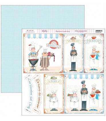 PAPEL SCRAP 30,5x30,5 LA COCINA ME FASCINA 24 UD