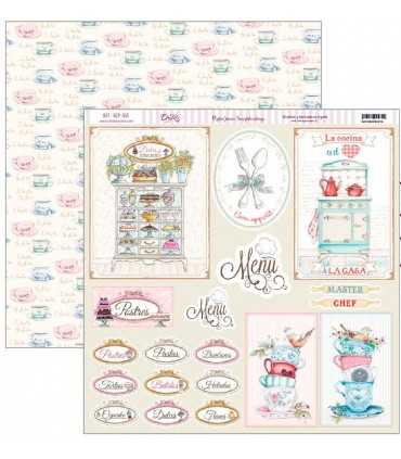 PAPEL SCRAP 30,5x30,5 LA COCINA ME FASCINA 24 UD
