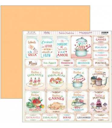 PAPEL SCRAP 30,5x30,5 LA COCINA ME FASCINA 24 UD