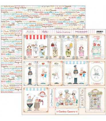 PAPEL SCRAP 30,5x30,5 LA COCINA ME FASCINA 24 UD