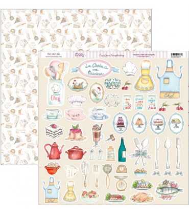 PAPEL SCRAP 30,5x30,5 LA COCINA ME FASCINA 24 UD
