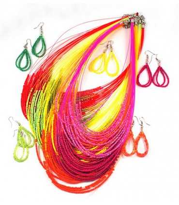 COLLAR Y PENDIENTES ROCALLA COLOR SORPRESA