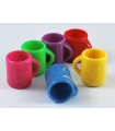 TAZA ACRÍLICO MIX COLORES 20,5x18,5x15,5 MM  10 UD