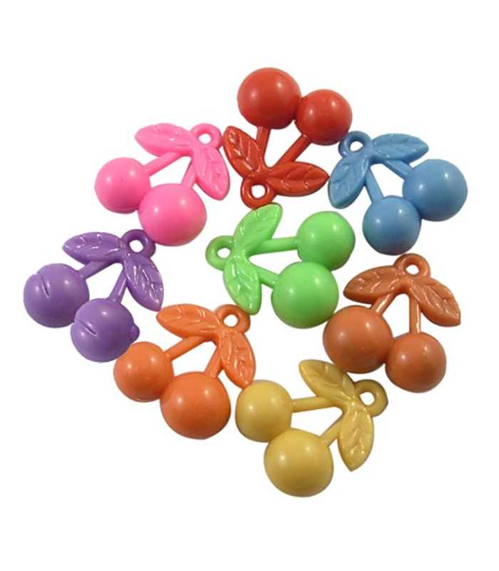 CEREZAS ACRÍLICO MIX 26x21,5x11 MM 10 UNIDADES