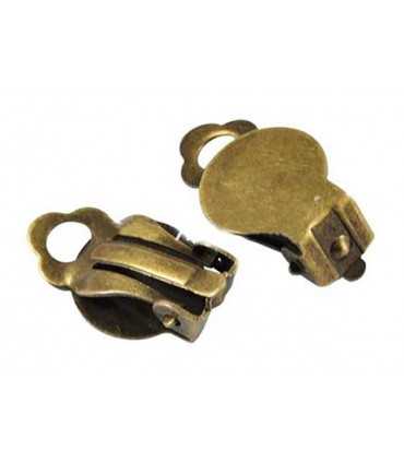 PENDIENTES CLIP BASE 10 MM 10 UNIDADES
