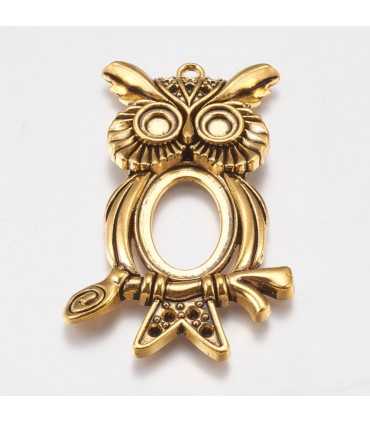 COLGANTE BÚHO 67x42x6 MM 1 UNIDAD