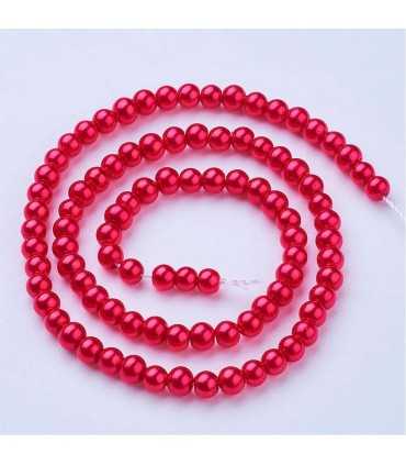 PERLAS CRISTAL LACADO 4 MM AGUJERO 1 MM 1 HILO