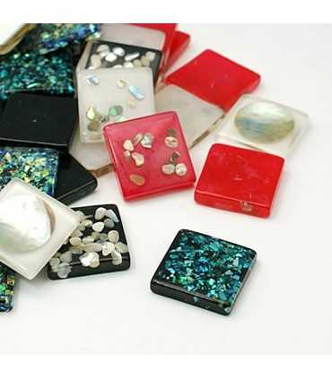 CABUCHÓN RESINA SORPRESA 25x25x6 MM 1 UNIDAD