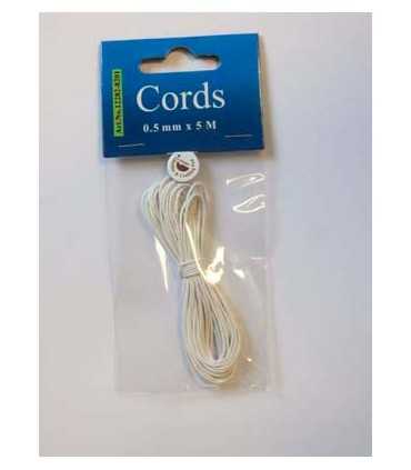 CORDÓN DE ALGODÓN ENCERADO 1 MM x 5 METROS