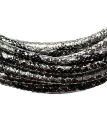 CORDÓN IMITACIÓN SERPIENTE COSIDO 5 MM 1 METRO