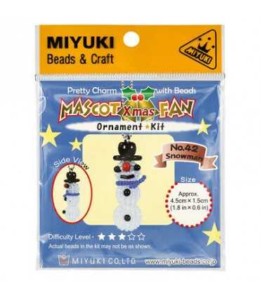 KIT MUÑECO DE NIEVE 3D MIYUKI  4,5 x 1,5 CM APROX.