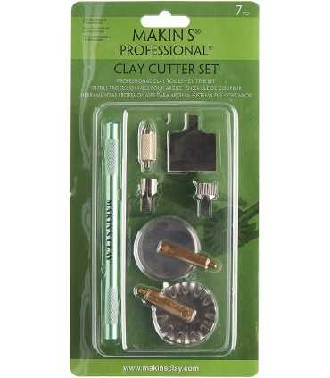 SET 7 HERRAMIENTAS MODELADO CUTTERS MAKIN´S CLAY