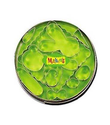 CORTADORES SET ANIMALES 12 PIEZAS MAKINS CLAY