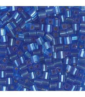 CUBOS MIYUKI  3 MM MATTE SILVER LINE-1 BOLSA 10 GR