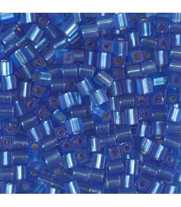 CUBOS MIYUKI  3 MM MATTE SILVER LINE-1 BOLSA 10 GR