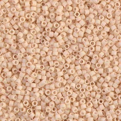 MIYUKI DELICA BEADS 11/0 MATE-2 BOLSA 6 GR APR : COLORES DELICA:353 MATTE DK CREAM