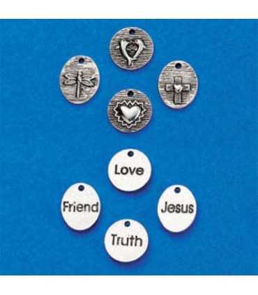 COLGANTES DOS CARAS 14 A 17 MM 4 UNIDADES