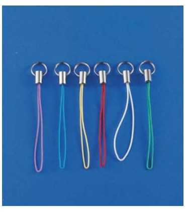 ENGANCHES TELÉFONO MÓVIL MIX COLORES 6 UNIDADES