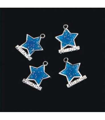 COLGANTE ESTRELLA FRIENDS 16x20 MM 4 UNIDADES