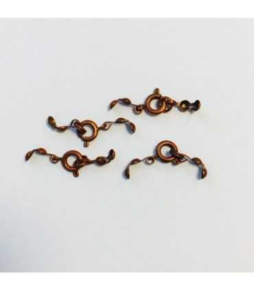 REASA 7 MM CON ANILLA Y TAPANUDOS COBRE 4 UD