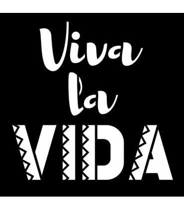 SET PLANTILLAS STENCIL VIVA LA VIDA 12 UNIDADES