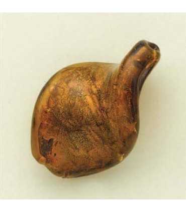 CUENTA ARTESANAL CRISTAL TWIST 27x19 MM  1 UD