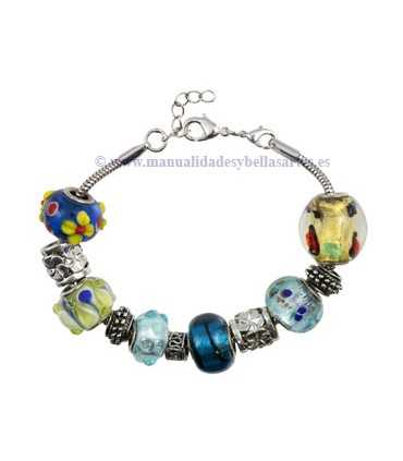 PULSERA  2,4 MM 16 CM COLOR PLATINO
