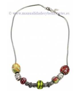 GARGANTILLA 45 CM COLOR PLATINO 2,4 MM GROSOR