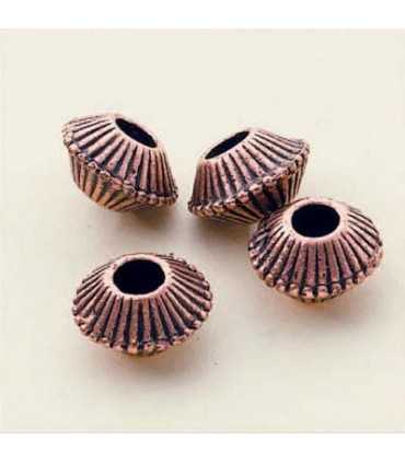 TUPI 7x11,5 MM COBRE ANTIGUO 4 UNI. AGUJ. 4 MM
