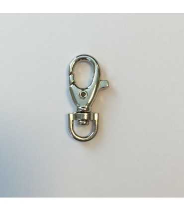 MOSQUETÓN 35 MM COLOR PLATINO 1 UNIDAD